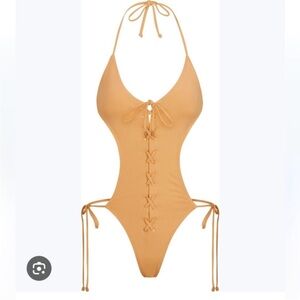 Lace up monokini